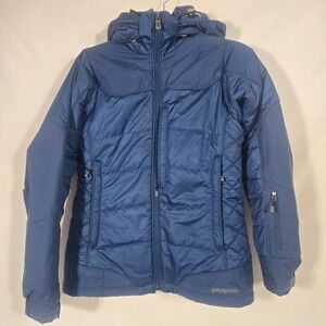 Patagonia Women's Puff Rider Hooded Jacket | Blue | Size XS